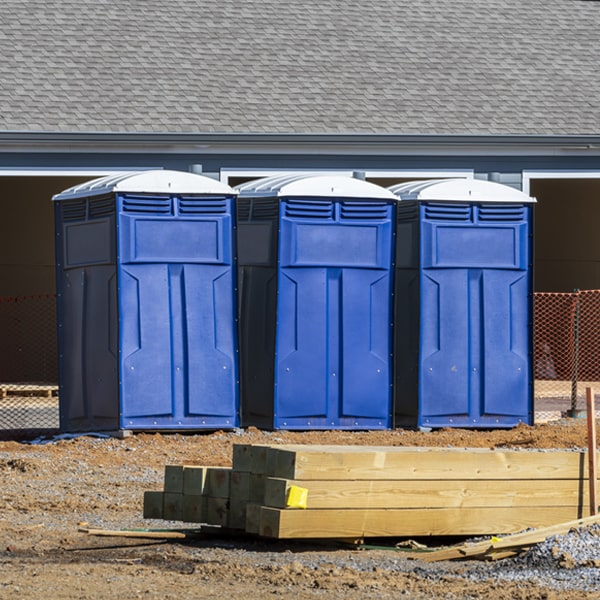 how can i report damages or issues with the portable toilets during my rental period in Brooklandville MD